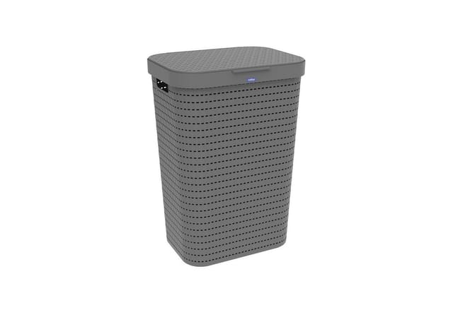 Rotho Wäschesammler »COUNTRY«, BxHxT: 32 x 42 x 57,2 cm (55 Liter) - schwarz