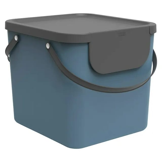 Rotho Müllsystem »Albula«, Klappdeckel, 40 l, Kunststoff - blau