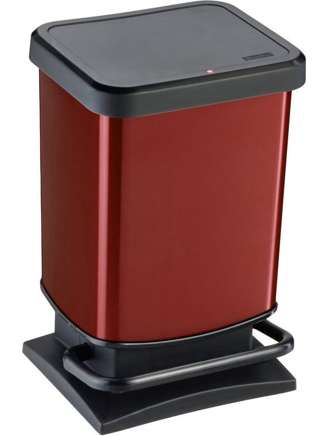 Rotho Treteimer »PASO«, 20 Liter, Trittmechanismus, Softclose - rot