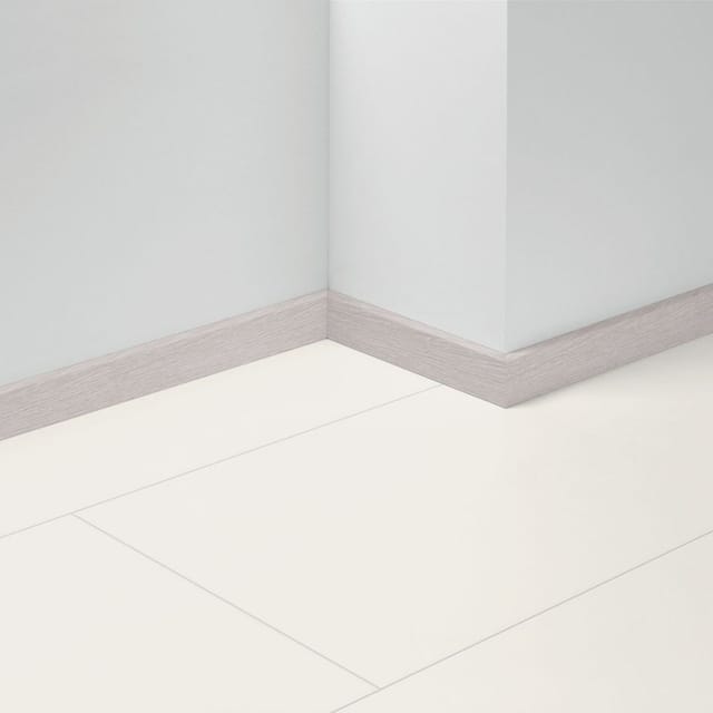 PARADOR Sockelleiste, weiß, Polystyrol (EPS), LxHxT: 220 x 5 x 1,6 cm - weiss