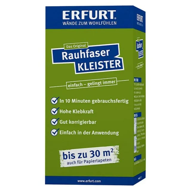 ERFURT Rauhfaser & Kleister, 200g - weiss
