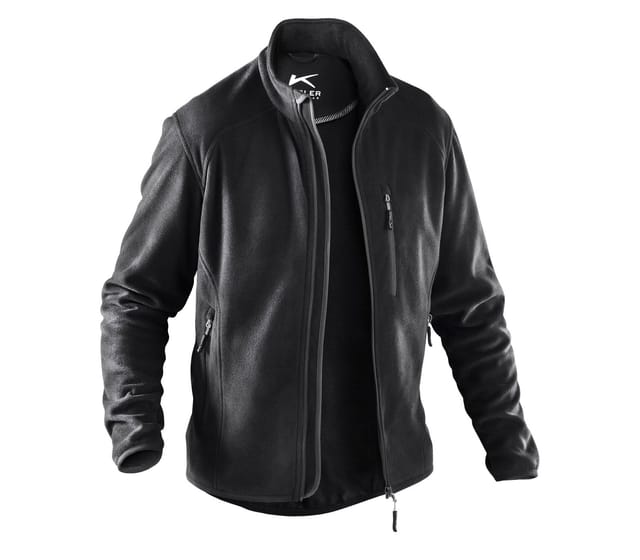 KÜBLER Fleecejacke »WEATHER«, Polyester - schwarz