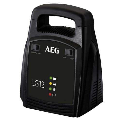 AEG Batterieladegerät »LG12«, für alle gängigen 12 V Autobatterien - schwarz