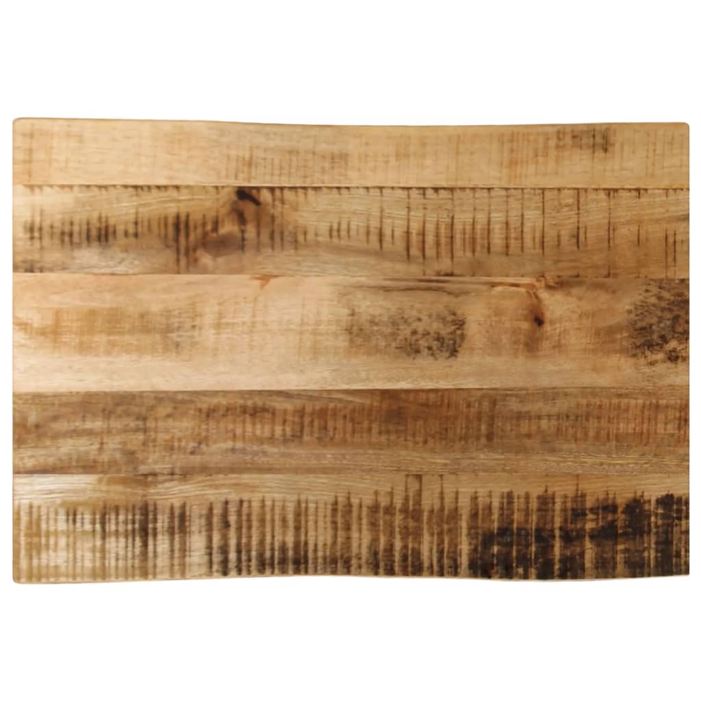 Tischplatte Mit Baumkante 50x40x3,8 Cm Raues Mango Massivholz