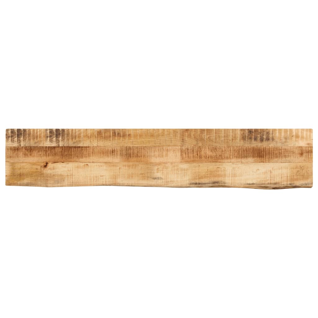 Tischplatte 180x40x2,5 Cm Baumkante Massivholz Raues Mangoholz