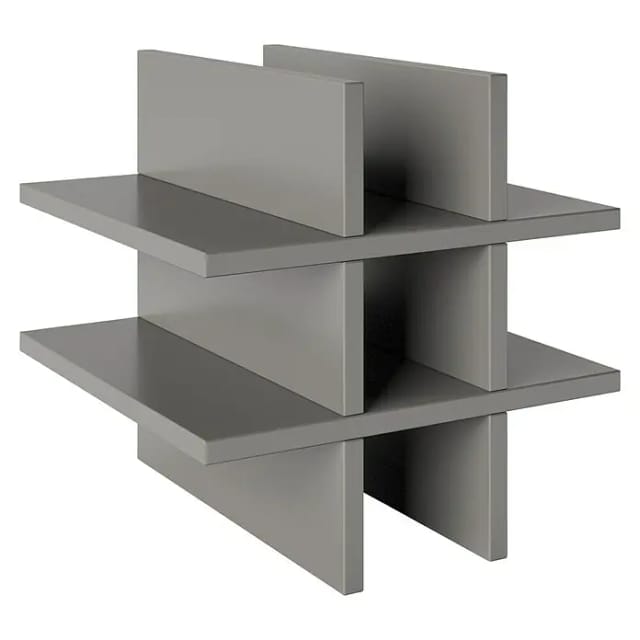 PHOENIX Bareinsatz Raumteiler-Erweiterungsset BxHxL: 34,1 x 34,1 x 33,4 cm, Holz - grau