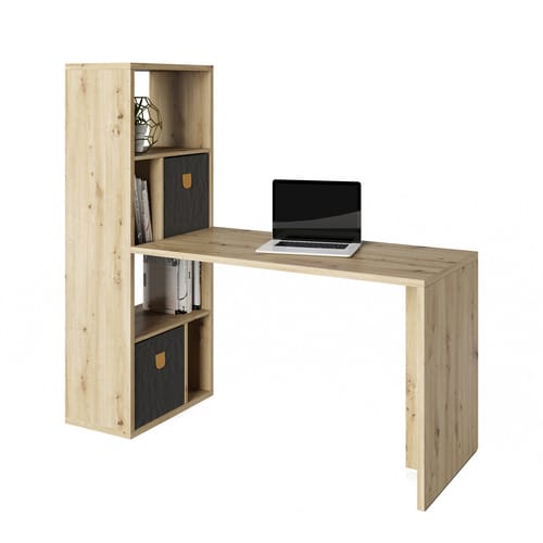 PHOENIX Raumteiler-Regal »Fortuna«, BxHxL: 58 x 146,6 x 34 cm, inkl. Schreibtischanbau - beige