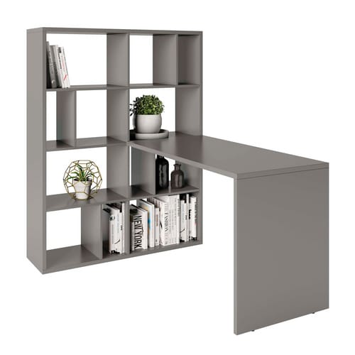 PHOENIX Raumteiler-Regal »Fortuna«, BxHxL: 112,5 x 146,6 x 34 cm, Holz - grau