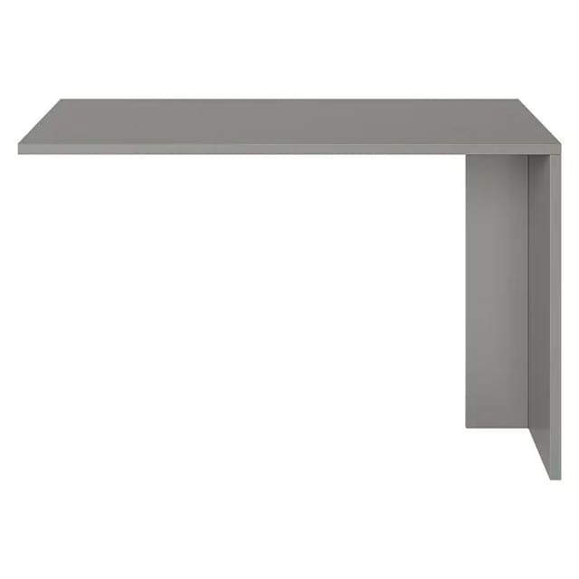 PHOENIX Schreibtischanbau, BxH: 120 x 75 cm, Spanplatte/ABS - grau