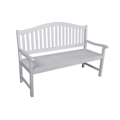 GARDEN PLEASURE Bank »SINGAPUR«, Eukalyptusholz, BxHxT: 62 x 104 x 150 cm - weiss