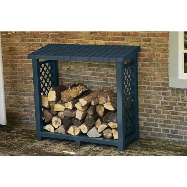 KHW Kaminholzregal, BxHxT: 114 x 102 x 47 cm, anthrazit - grau