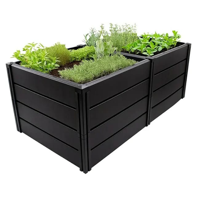 KHW Hochbeet, BxH: 158 x 61 cm, Polypropylen (PP) - grau
