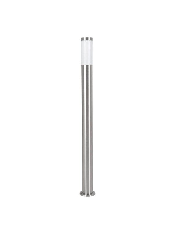 EGLO Außenstehleuchte »HELSINKI«, 15W, silber/weiss, E27, IP65, (HxØ): 110 x 7,5 cm - silberfarben