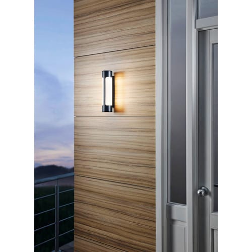 EGLO LED-Außenwandleuchte »TONEGO«, 6W, 1200 lm, 3000 k, anthr., (HxL): 31 x 7,5 cm - schwarz