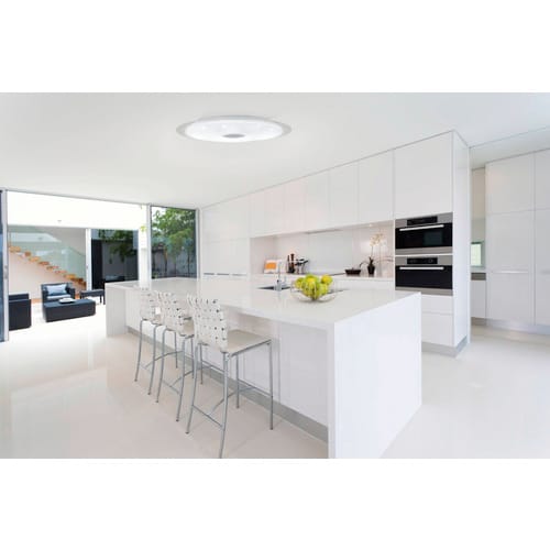 EGLO Wand-/Deckenleuchte »MORATICA-A«, stahl, kunststoff, 2700-6500K - weiss