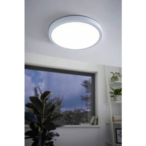 EGLO LED-Aufbauleuchte »FUEVA 1«, 25W, 4000 k, 2600 lm, Alu weiss, (HxØ): 3 x 40 cm