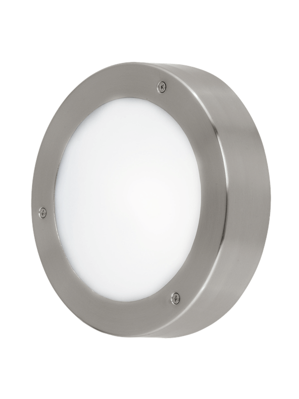 EGLO LED-Außenwandleuchte »VENTO 2«, 5,4W, 450 lm, 3000 k, weiss, Ø: 18,5 cm - silberfarben