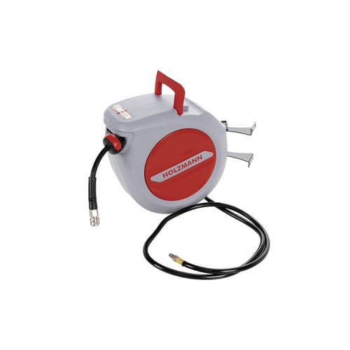 HOLZMANN-MASCHINEN Druckluftschlauch-Aufroller »LSR20AIR«, rot, Kunststoff, BxHxT: 21,5 x 38 x 21,5 cm