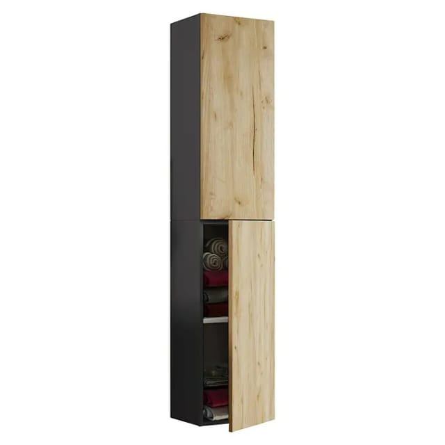 VCM Hochschrank »Lendas«, BxHxT: 33 x 150 x 22 cm - grau