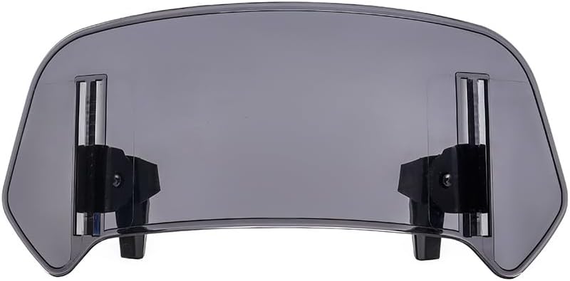 Motorrad-windschutzscheibenverlängerung, Verstellbarer, Durchsichtiger Windabweiser, Aufsteckbarer Windabweiser Für Die Meisten Motorräder Und Motorroller, Grau Eins