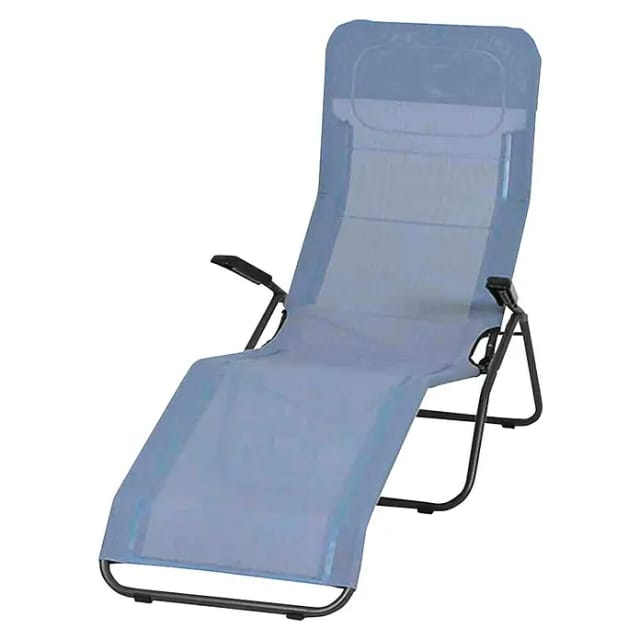 SIENA GARDEN Campingliege »Anco«, BxHxT: 72,5 x 103,5 x 103,5 cm - blau