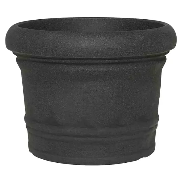 SIENA GARDEN Pflanzgefäß »Norah«, Kunststoff, anthrazit, rund - grau