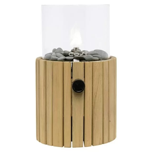 COSI Gaslampe, Teakholz, H: 30 cm - braun