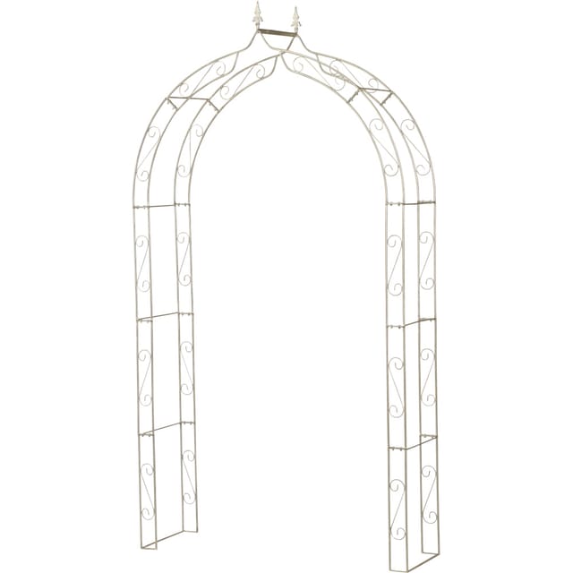 SIENA GARDEN Rosenbogen, B x T x H: x 38 x 140 cm, Metall - weiss