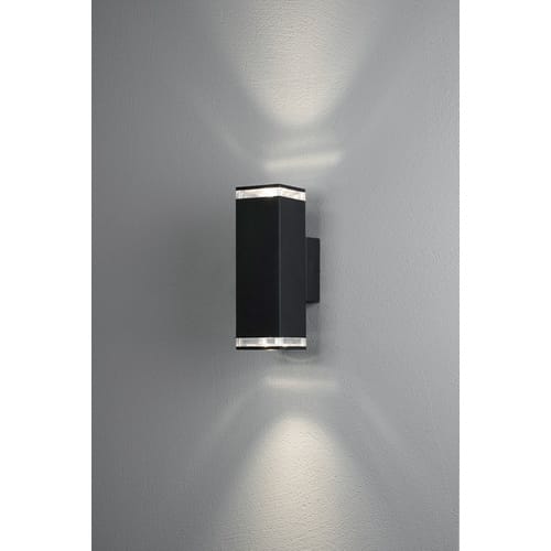Konstsmide Außenleuchte »Pollux«, 7 W, BxHxT 7,5 x 23,5 x 11,5 cm, ohne Leuchtmittel - schwarz
