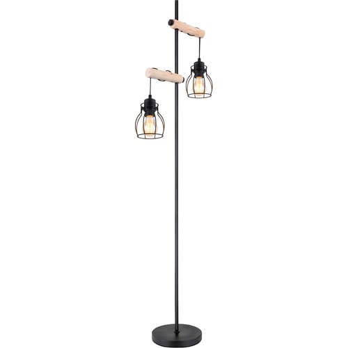 GLOBO LIGHTING Stehleuchte »MINA«, Höhe: 150 cm, 40 W, Metall matt, schwarz