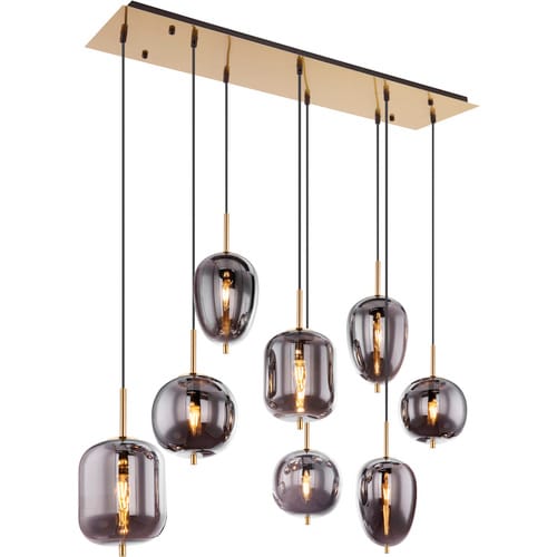 GLOBO LIGHTING Hängeleuchte, ohne Leuchtmittel - goldfarben