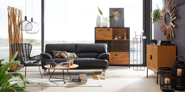 SIT Spiegel »ROMANTEAKA«, BxH: 90 x 90 cm, rund - braun