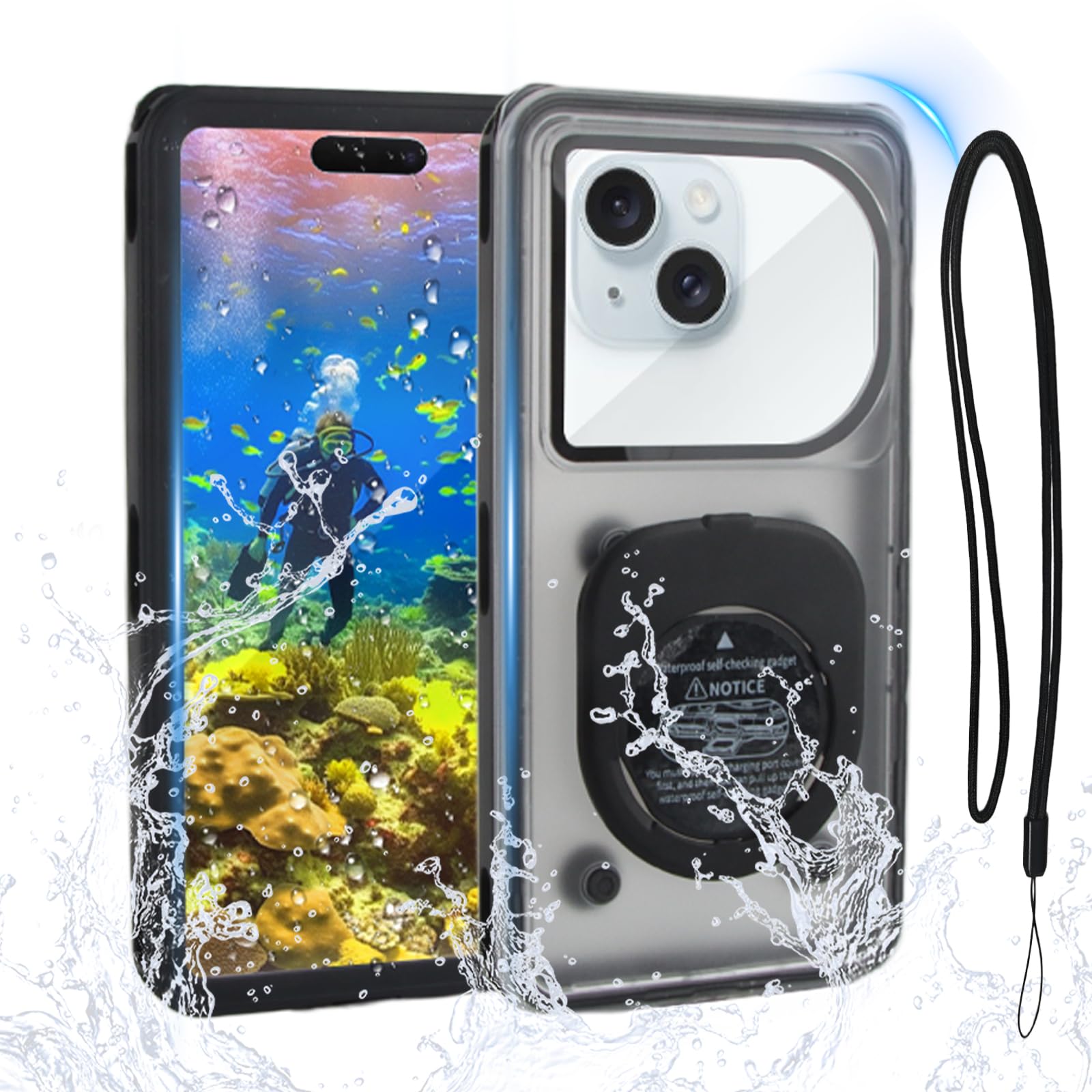 Wasserdichte Hülle, Ipx8 6,95 Zoll Wasserdichte Tasche, Handytasche, Wasserschutz Fürs Telefon, Hüllen, Geeignet Zum Tauchen, Surfen, Schwimmen Und Für Andere Wasseraktivitäten, Kompatibel Mit Iphone