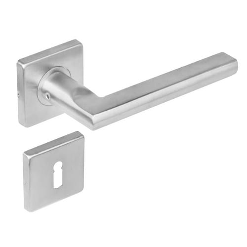 Intersteel Türdrücker, 53x53x8 mm BB-Rosetten 90Grad flach
