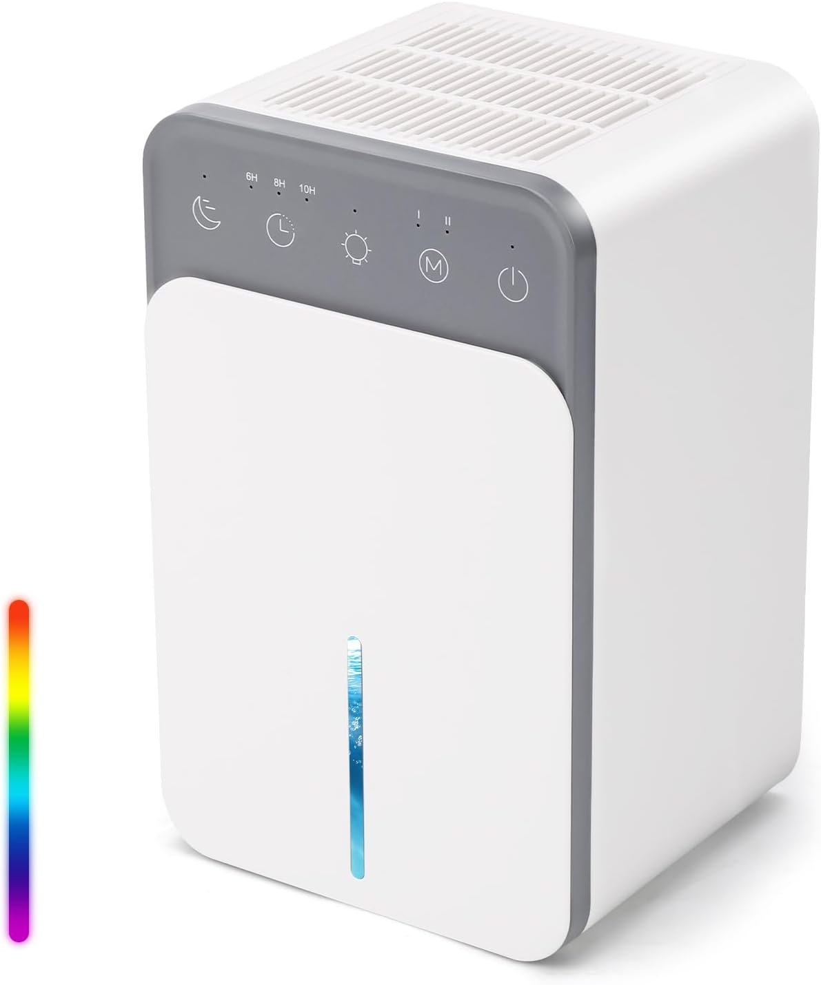 1500-ml-luftentfeuchter, Tragbarer Elektrischer Luftentfeuchter, Automatische Abtaufunktion, 7 Farben, Leiser Betrieb, Automatische Abschaltung, Timer Für Zuhause Und Badezimmer
