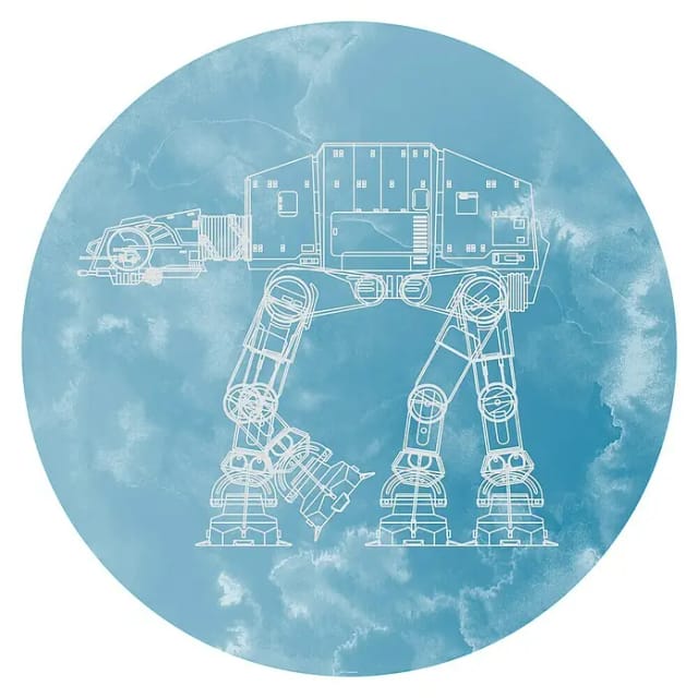 KOMAR Fototapete »Into Adventure«, Breite 125 cm, matt - blau