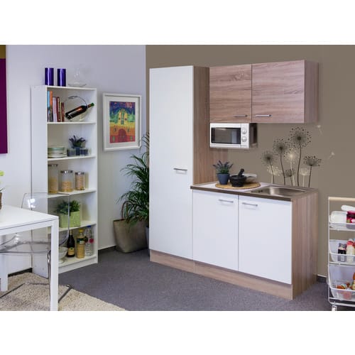 Flex-Well Singleküche »Samoa«, mit E-Geräten, Gesamtbreite: 150 cm - weiss