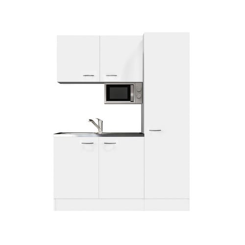 Flex-Well Singleküche »Wito«, mit E-Geräten, Gesamtbreite: 150 cm - weiss