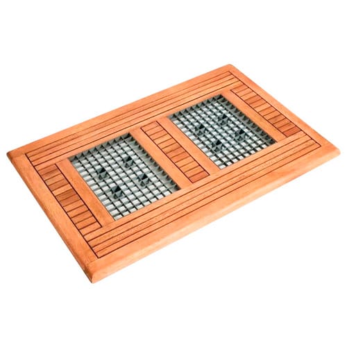 MERXX Fußrost, Eukalyptusholz (geölt), 88 x 57 x 2,5 cm - beige