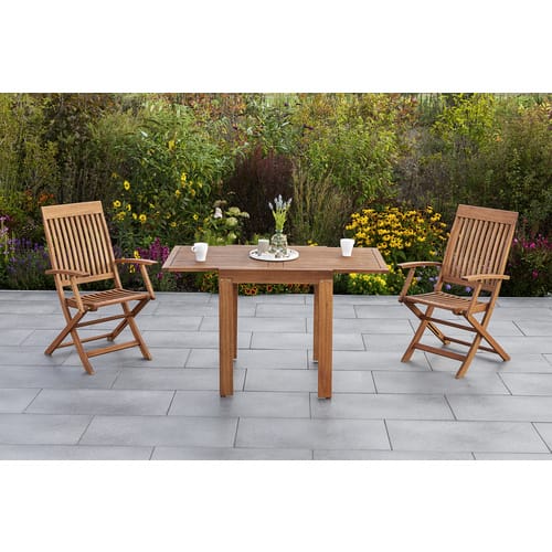 MERXX Gartenmöbelset »Comodoro«, Holz, 3-teilig - beige