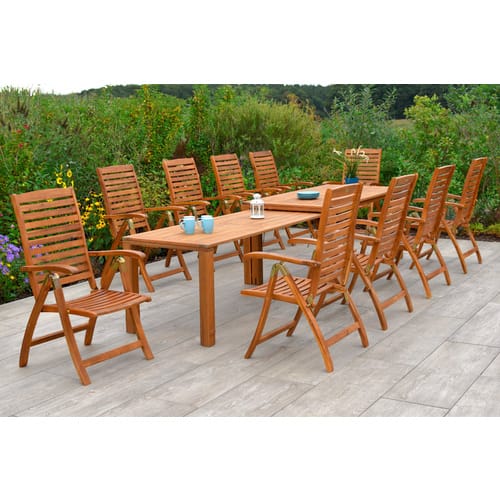 MERXX Gartenmöbelset »Paraiba«, 10 Sitzplätze, Akazienholz - beige