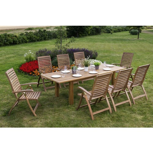 MERXX Gartenmöbelset »Paraiba«, 8 Sitzplätze, Akazienholz - beige
