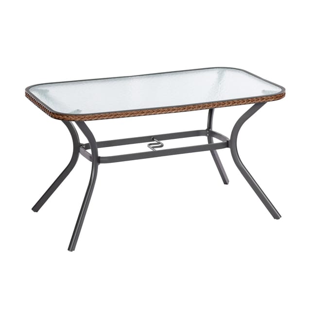 MERXX Gartentisch »Ravenna«, BxHxT: 85 x 74 x 150 cm, Tischplatte: Sicherheitsglas - braun