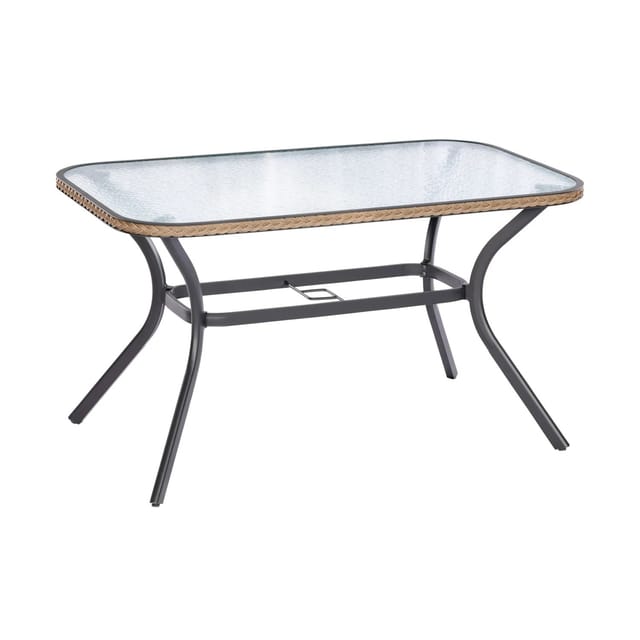 MERXX Gartentisch »Ravenna«, BxHxT: 85 x 74 x 150 cm, Tischplatte: Sicherheitsglas - grau