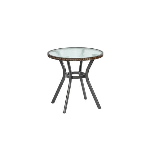 MERXX Gartentisch »Ravenna«, BxHxT: 72 x 73 x 72 cm, Tischplatte: Sicherheitsglas - braun