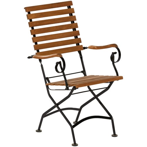 MERXX Gartenmöbelset »Schlossgarten«, Holz, 3-teilig - schwarz