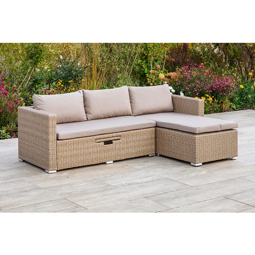 MERXX Gartenmöbelset »Veneto«, Metall/Kunststoff, 2-teilig - beige