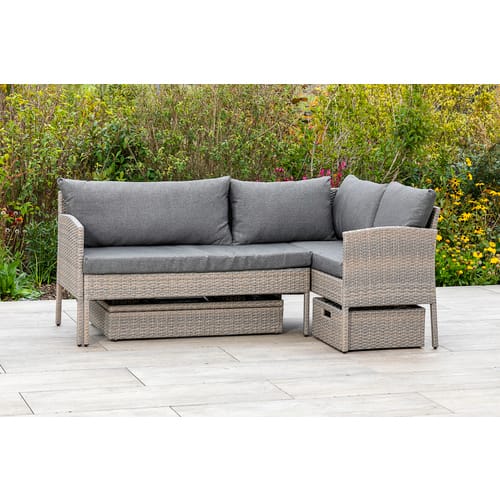 MERXX Gartenmöbelset »Viletta«, Metall/Kunststoff, 3-teilig - grau