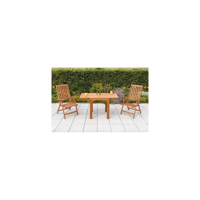 MERXX Gartenmöbelset »Vitoria«, Holz, 3-teilig - beige