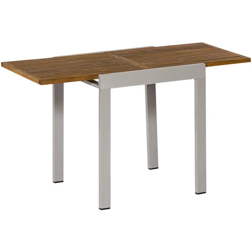 MERXX Ausziehtisch, BxHxT: 65 x 75 x 65 cm, Tischplatte: Akazienholz - silberfarben